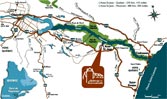 Carte du Saguenay